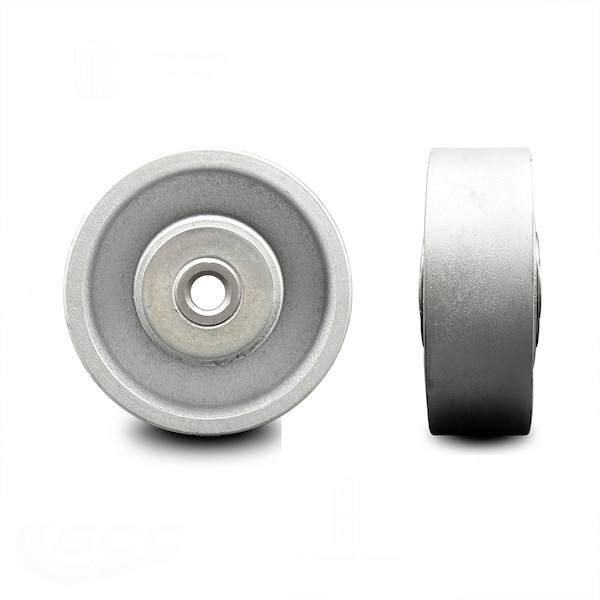 SCC-3.25" Semi Steel Cast Iron Wheel Only w/Roller Bearing-1/2"Bore-700 lbs Cpty